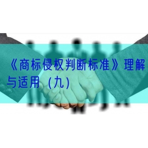 《商标侵权判断标准》理解与适用（九）